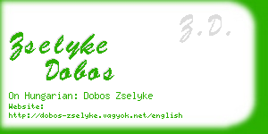 zselyke dobos business card